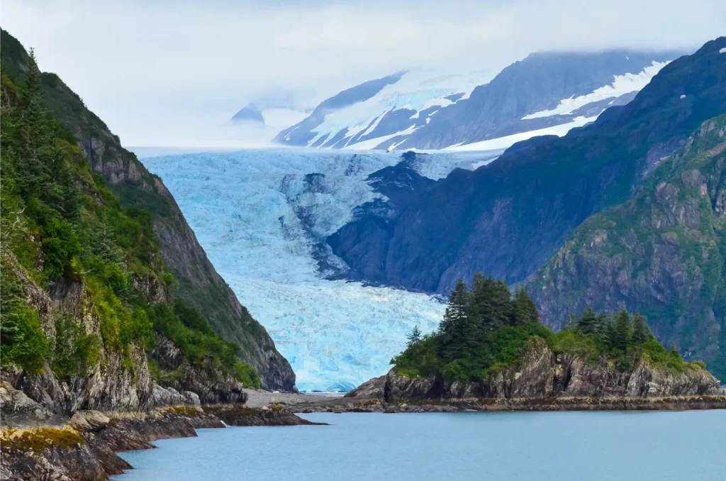 Alaskan Glacier represent the beauty of web design in AK